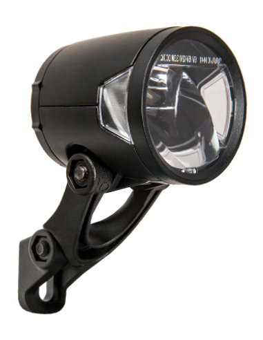 Scheinwerfer Herrmans H-Black MR8 Dynamo - Ein/Aus-Funktion - mit Halterung - 180 Lumen