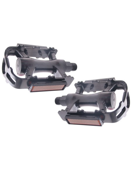 Pedale MTB/Trekking Edge Luxe Aluminium - Schwarz