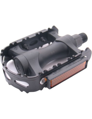 Pedale Edge MTB Kunststoff mit Aluminiumkäfig - schwarz