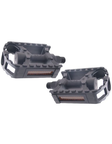 Pedale MTB Edge Eco Kunststoff - Schwarz