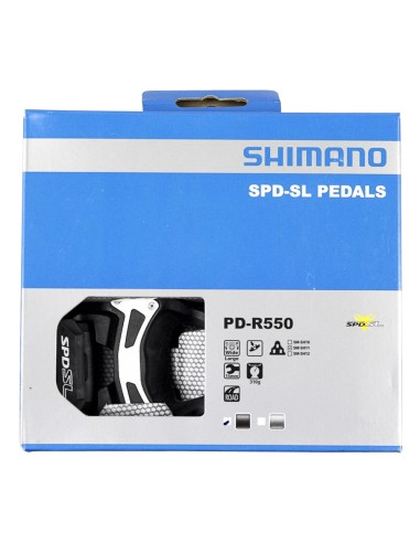 Pedale Shimano SPD-SL PDR550 mit Schuhplatten  SM-SH11 - Schwarz
