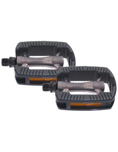 Pedale Marwi SP-821 aluminium Anti-Rutsch - schwarz/silber (blister)