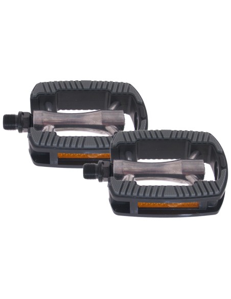 Pedale Marwi SP-821 aluminium Anti-Rutsch - schwarz/silber (blister)