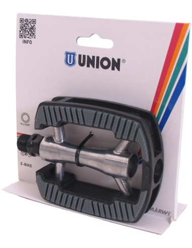 Pedale Marwi SP-821 aluminium Anti-Rutsch - schwarz/silber (blister)