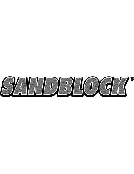 Pedale Marwi SP-828 Aluminiumgehäuse Sandblock - Schwarz/Schwarz