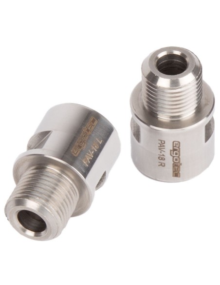 Pedalachsverlängerung 9/16" Ergotec - polierter Edelstahl