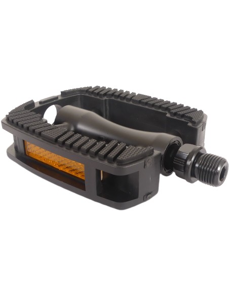 Pedale Marwi SP-821 mit Aluminiumgehäuse - Rutschfest - Mattschwarz (Werkstattverpackung)