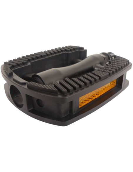 Pedale Marwi SP-821 mit Aluminiumgehäuse - Rutschfest - Mattschwarz (Werkstattverpackung)