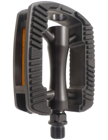 Pedale Marwi SP-821 mit Aluminiumgehäuse - Rutschfest - Mattschwarz (Werkstattverpackung)