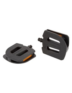 Pedale 9/16" Ergotec EP-S mit Gleitlager 105 x 100 mm - Schwarz