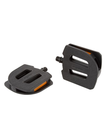 Pedale 9/16" Ergotec EP-S mit Gleitlager 105 x 100 mm - Schwarz