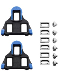 Schuhplatten Satz Shimano SM-SH12 Spd-SL (2° drehpunkt vorne mitte) - Blau