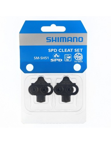 Schuhplatten-Satz Shimano SM-SH51 SPD ohne Gegenplatte (mit Einfachauslösung)
