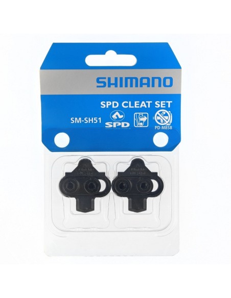 Schuhplatten-Satz Shimano SM-SH51 SPD ohne Gegenplatte (mit Einfachauslösung)