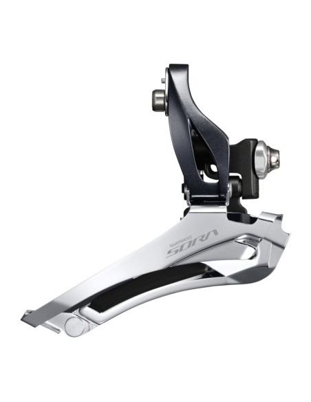 Umwerfer 2 x 9-fach Shimano Sora FD-R3000 Anlöt / Down-Pull 61-66° - Schwarz/Silber