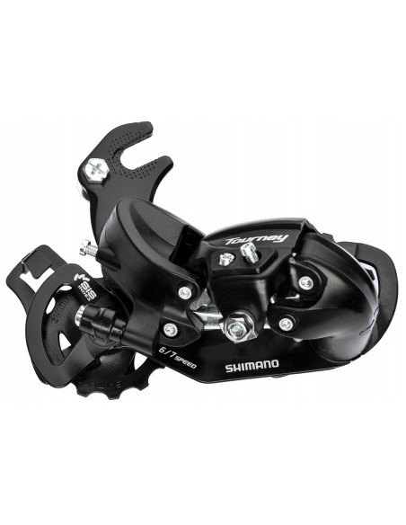 Kettenwechsler 6/7-fach Shimano Tourney TY300 mit Haken (B-Type) - Schwarz