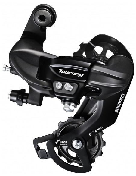 Kettenwechsler 6/7-fach Shimano Tourney TY300 für Direktmontage (D-Type) - Schwarz