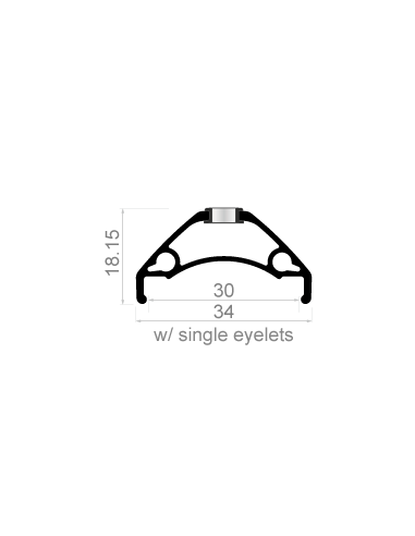 Laufradsatz 29" Rodi TRYP 30 mit Boost Steckachse 15x110 und 12x148 - 6-Loch Scheibenbrembefestigung - 8/9/10/11-fach - Schwarz