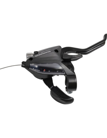 Schalt-/Bremshebel (für Rechts) 7 fach Shimano ST-EF500 - 2 Finger - Schwarz (Werkstattverpackung)