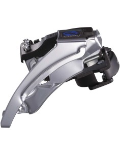 Umwerfer 3 x 7/8-fach Shimano Altus M310 Top Swing / Dual Pull - 40Z - Schwarz/Silber