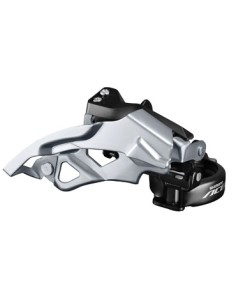 Umwerfer 3 x 9-fach Shimano Acera T3000 top swing / dual pull 48Z - Schwarz/Silber