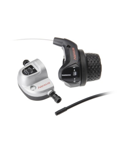 Drehgriffschalter 3 fach Shimano Nexus SL-3S41E mit Kabel und Klickbox - Schwarz