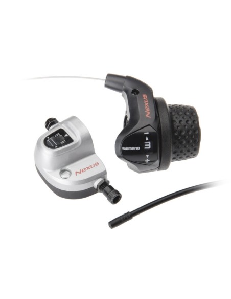 Drehgriffschalter 3 fach Shimano Nexus SL-3S41E mit Kabel und Klickbox - Schwarz