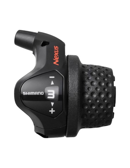 Drehgriffschalter 3 fach Shimano Nexus SL-3S41E mit Kabel und Klickbox - Schwarz