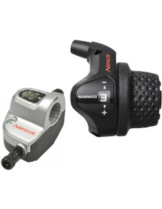 Drehgriffschalter 3 fach Shimano Nexus SL-3S41E mit Kabel und Klickbox - Schwarz (Werkstattverpackung)