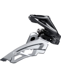 Umwerfer 3 x 10 fach Shimano Deore FC-M6000 - Side Swing - hohe Klammer 40-42z - Schwarz/Silber