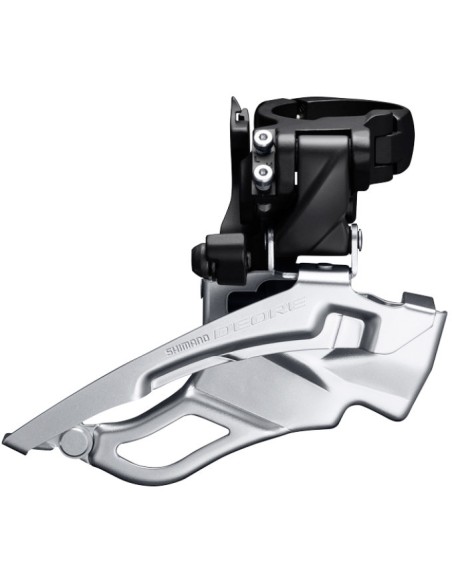Umwerfer 3 x 10-fach Shimano Deore FD-T6000 Down Swing - hohe Klammer 44-48Z - Schwarz/Silver