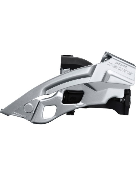 Umwerfer 3 x 10-fach Shimano Deore FC-T600 Top Swing - niedrige Klammer 66-69° - 44-48Z - Schwarz/Silber