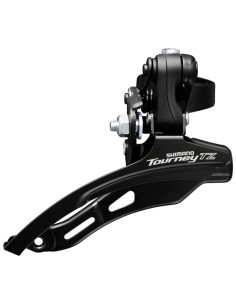 Umwerfer 6/7-fach Shimano Tourney TZ FD-TZ510 Down Swing - hohe Klammer ø31,8 mm - 48Z - Schwarz/Silber