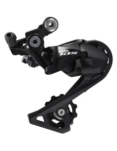 Kettenwechsler 11-fach Shimano 105 RD-7000 mit mittlerem Käfig - Direktmontage - Schwarz