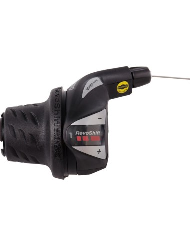 Drehgriffschalter SIS (für Links) 3 fach Shimano Tourney SL-RS36 - Schwarz/Silber