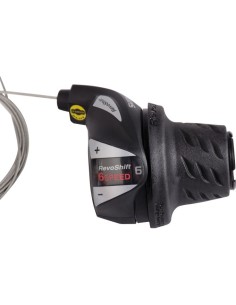 Drehgriffschalter (für Rechts) 6 fach Shimano Tourney SL-RS36 - Schwarz/Silber
