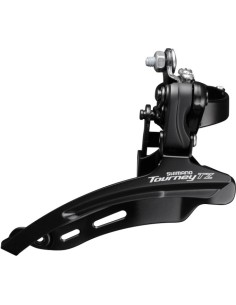 Umwerfer 6/7-fach Shimano Tourney TZ FD-TZ510 down swing - hohe Schelle ø28,6 mm - 48Z - Schwarz/Silber