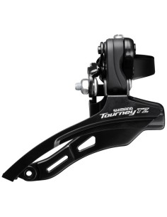 Umwerfer 6/7-fach Shimano Tourney TZ FD-TZ500 down swing/top pull - hohe Schelle ø28,6 mm - 42Z - Schwarz/Silber