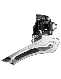 Umwerfer 2 x 10-fach Shimano GRX FD-R400 Down Pull - Direct Mount 46Z - Schwarz/Silber