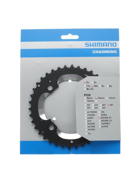 Kettenblatt 38z Shimano Deore XT FC-M785 38T-AM