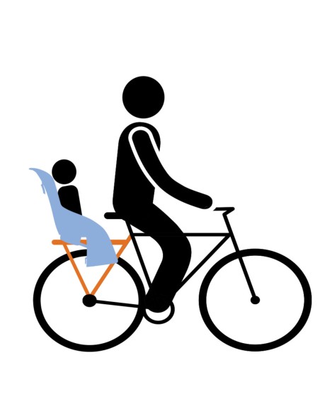 Kindersitz für Hinten Thule Yepp Nexxt Maxi mit Gepäckträgerbefestigung (RM) - Momentum Grau