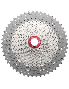 Kassette 12 fach Sunrace CSMZ90 11-50Z - Silber mit rote Spider