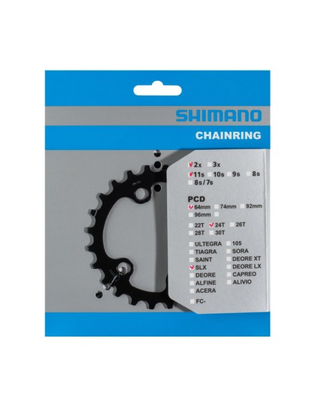 Kettenblatt 36z Shimano SLX FC-M7000 2x11 fach - Schwarz