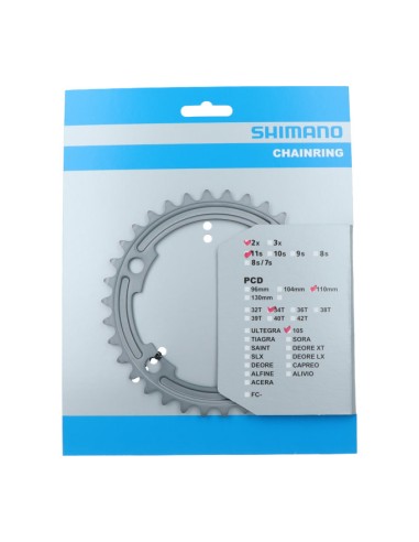 Kettenblatt 34z Shimano 105 FC-R7000 - Silber
