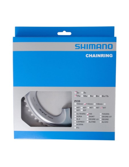 Kettenblatt 50z Shimano 105 FC-R7000 - Silber