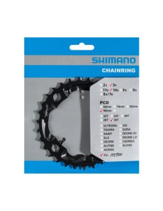 Kettenblatt 30z Shimano FC-MT500 / FC-M523 (AN) 10 fach - Schwarz