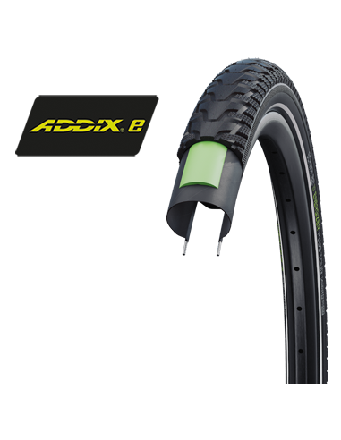 Reifen Schwalbe Energizer Plus Tour GreenGuard 28 x 1.50" / 40-622 mm - Schwarz mit Reflexion