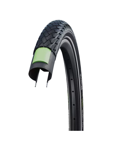 Reifen Schwalbe Green Marathon GreenGuard 28 x 1.50"/ 40-622 - Schwarz mit Reflexion