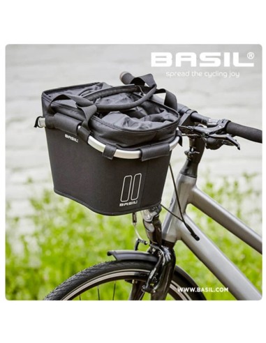 Fahrradkorb für vorne Basil Classic Carry All Front 15 liter 28 x 37 x 25 cm - Schwarz