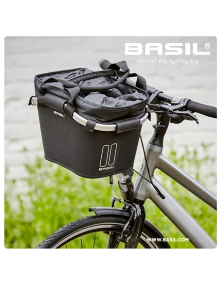 Fahrradkorb für vorne Basil Classic Carry All Front 15 liter 28 x 37 x 25 cm - Schwarz